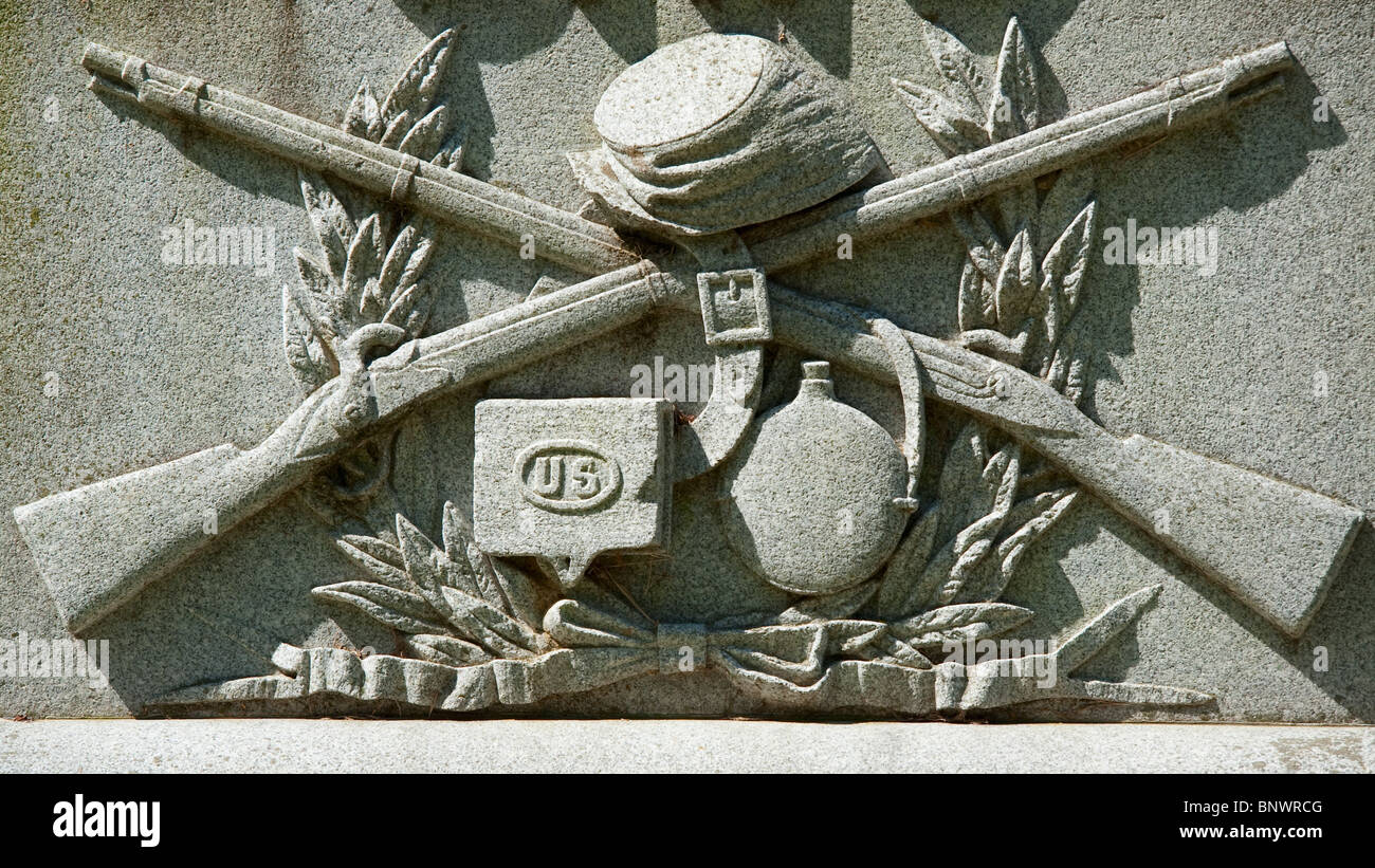 Memorial at Vicksburg National Military Park Stock Photo