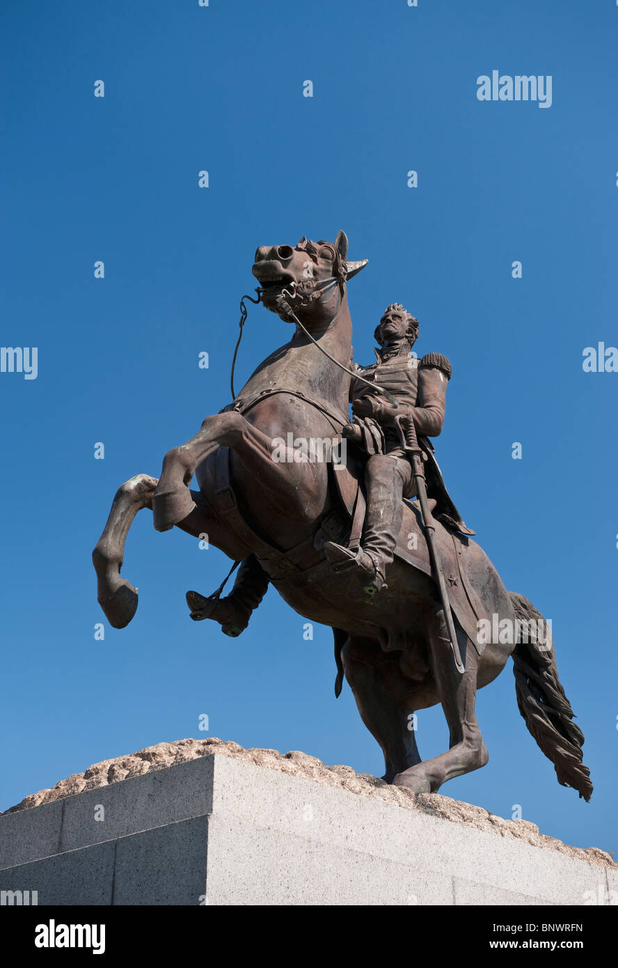 Statue of Andrew Jackson Stock Photo