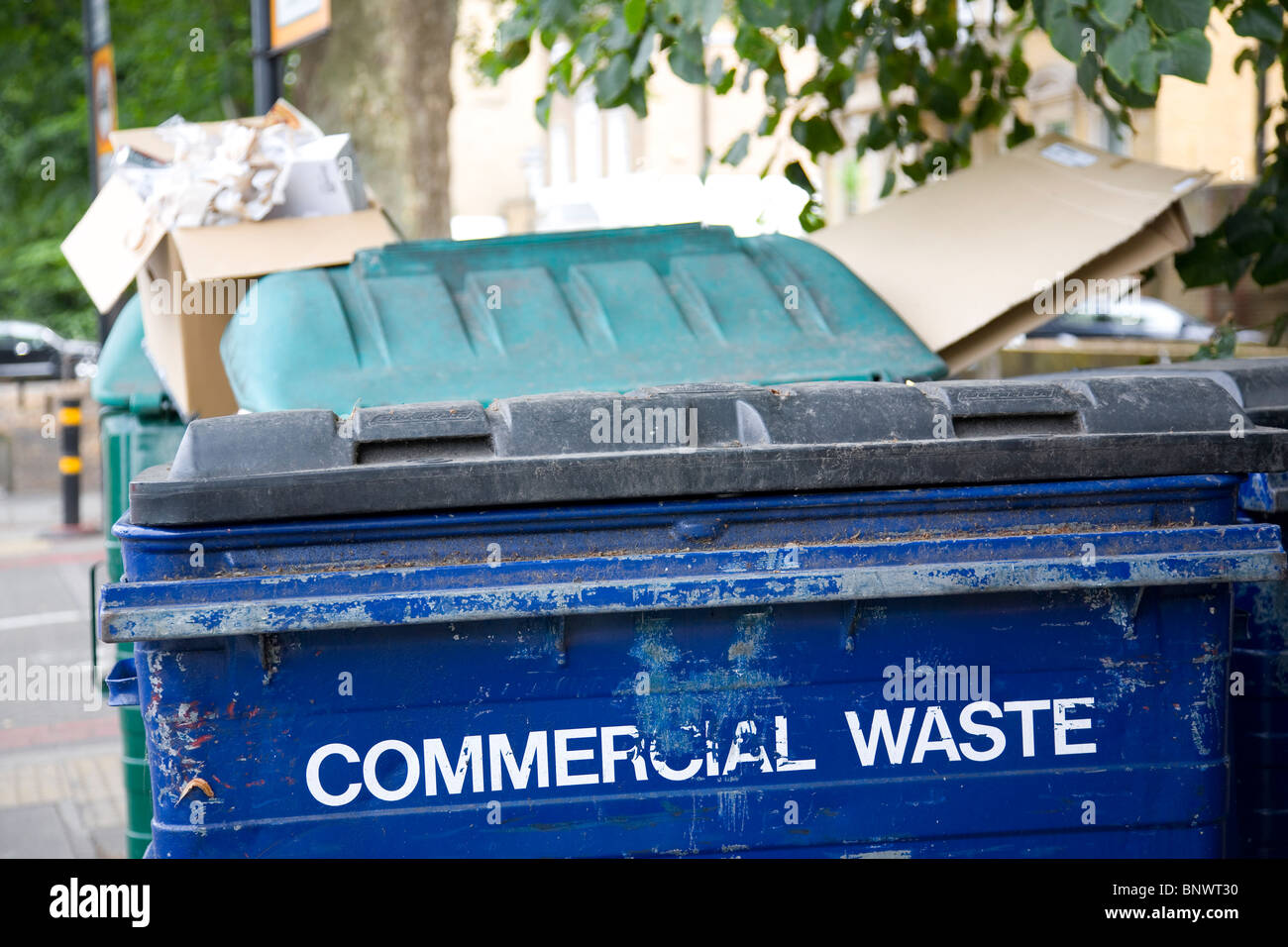 Commercial Waste container bin Stock Photo Alamy