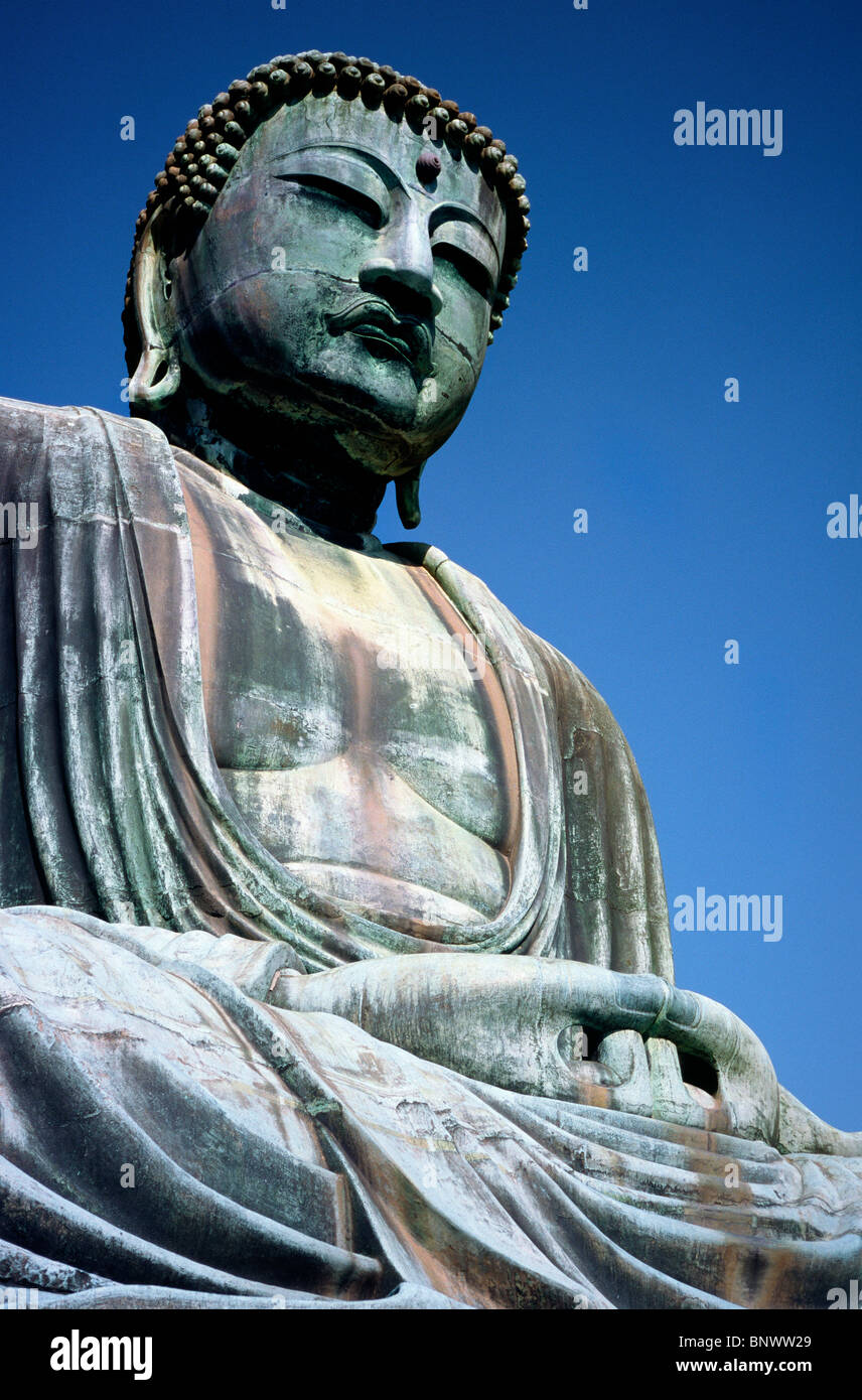 Daibutsu, the Great Buddha of Kamakura at Kōtoku-in Temple in Japan. A ...