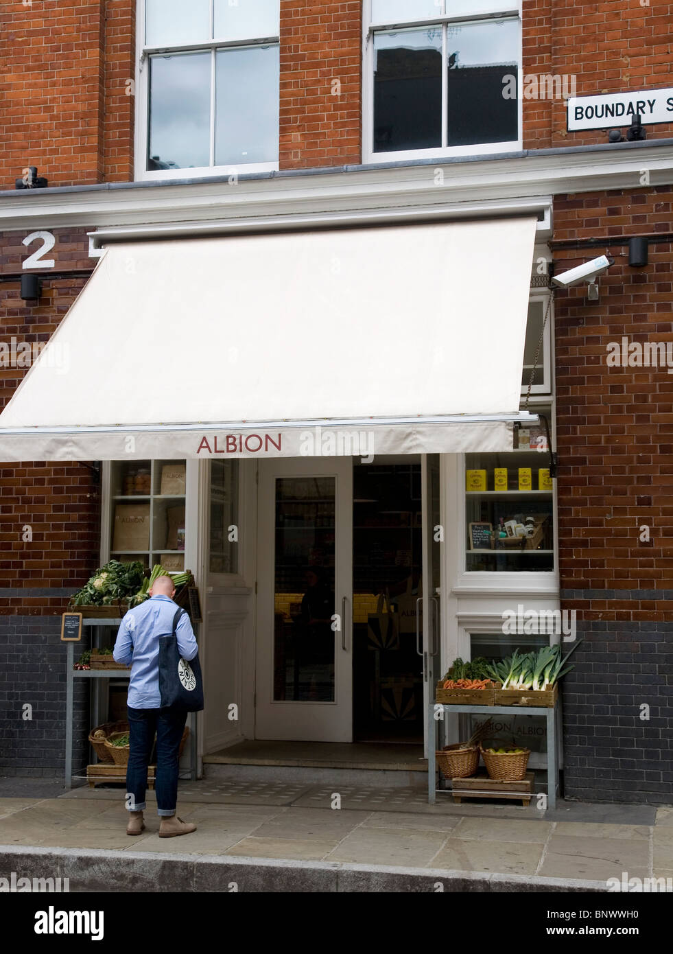 Albion Restaurant on Boundary Street  - London E2 Stock Photo