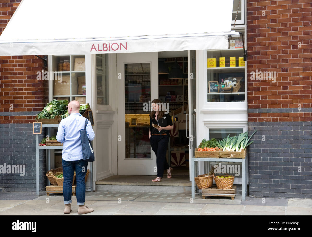 Albion Restaurant on Boundary Street  - London E2 Stock Photo