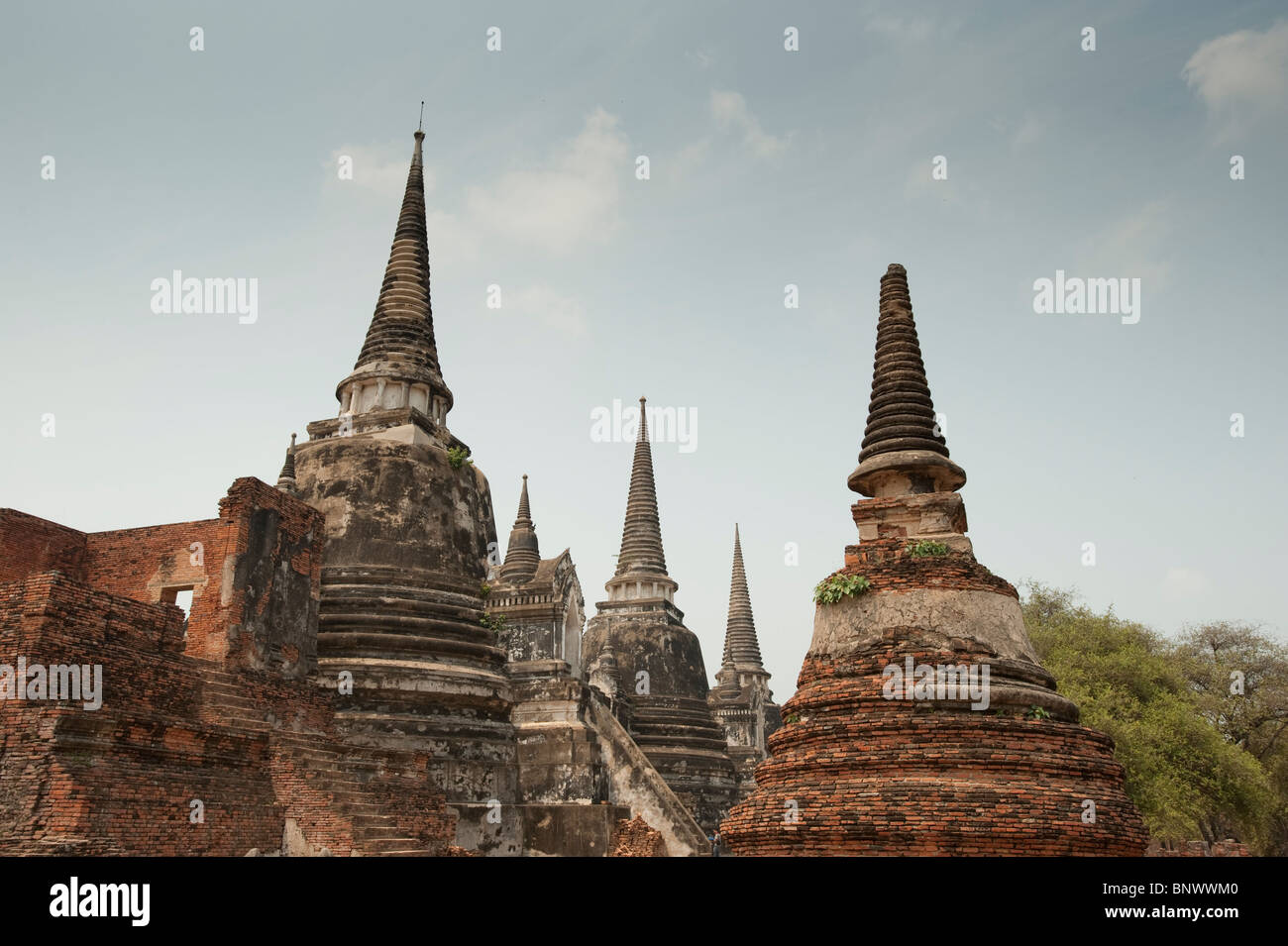 Wat Phra Si Sanphet, Ayutthaya, Ayutthaya Province, Thailand, Asia Stock Photo