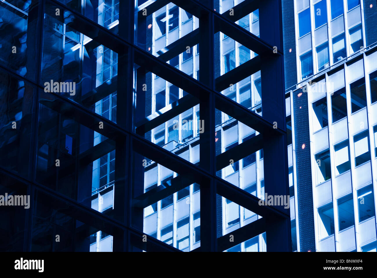 Exterior of high-rise buildings Stock Photo