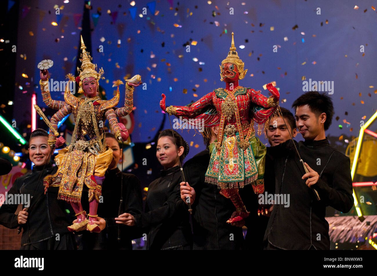 Puppet Show, Aksra Theater, Bangkok, Thailand, Asia Stock Photo Alamy