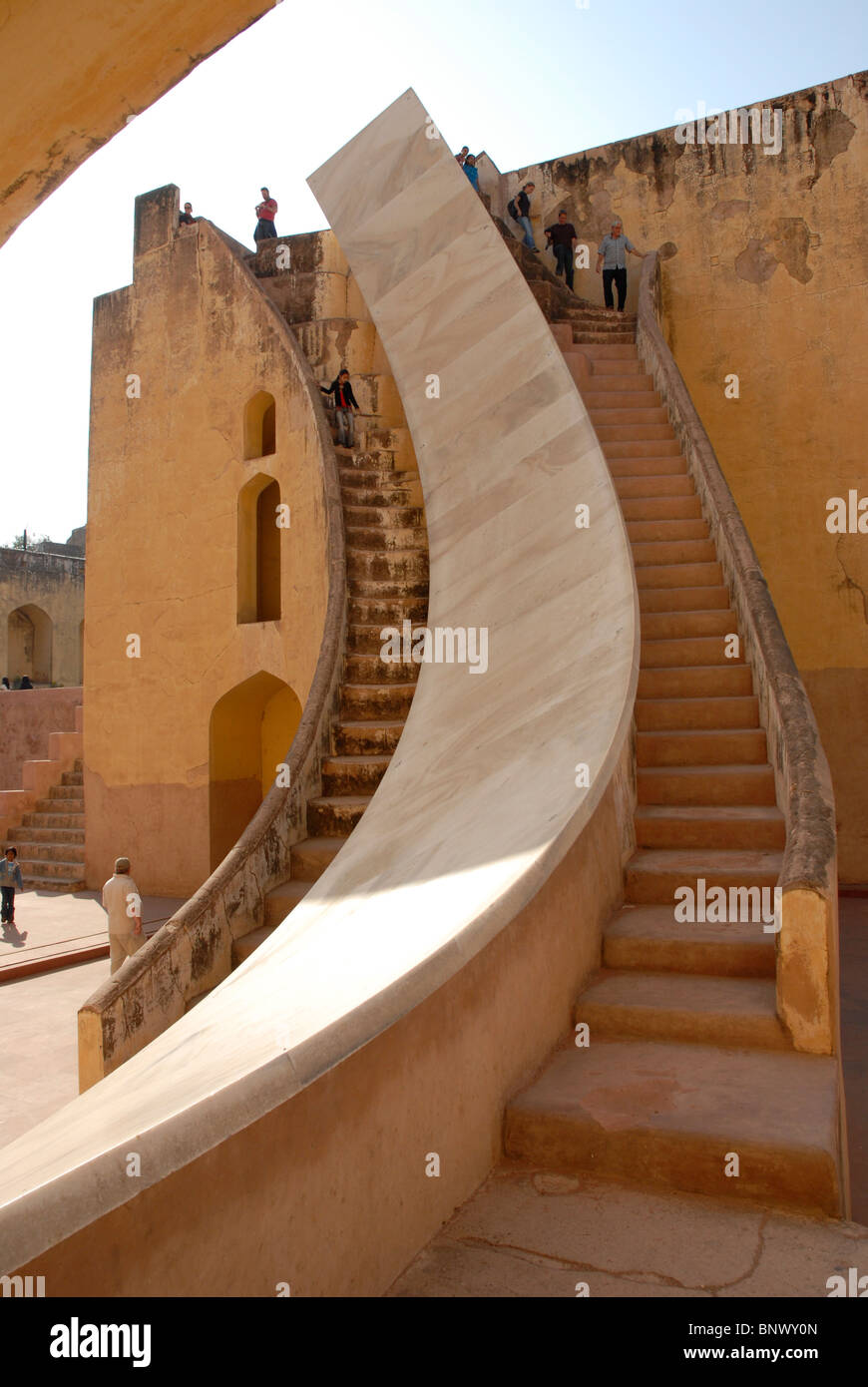 Jantar Mantar (the world's largest sundial) Jaipur Rajasthan India