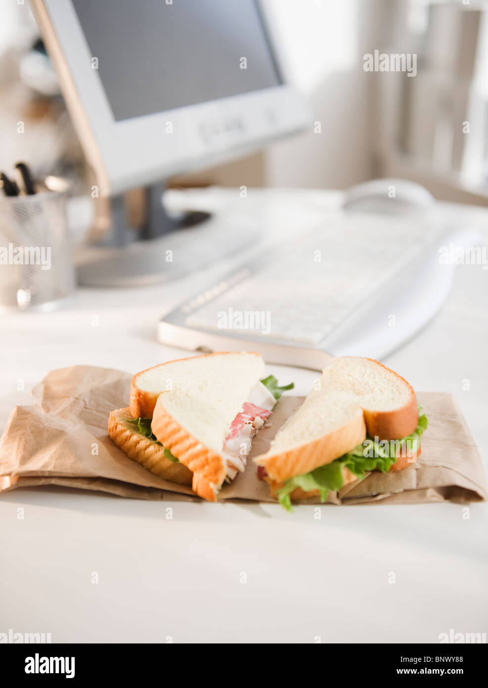 Brown sandwich bag hi-res stock photography and images - Alamy