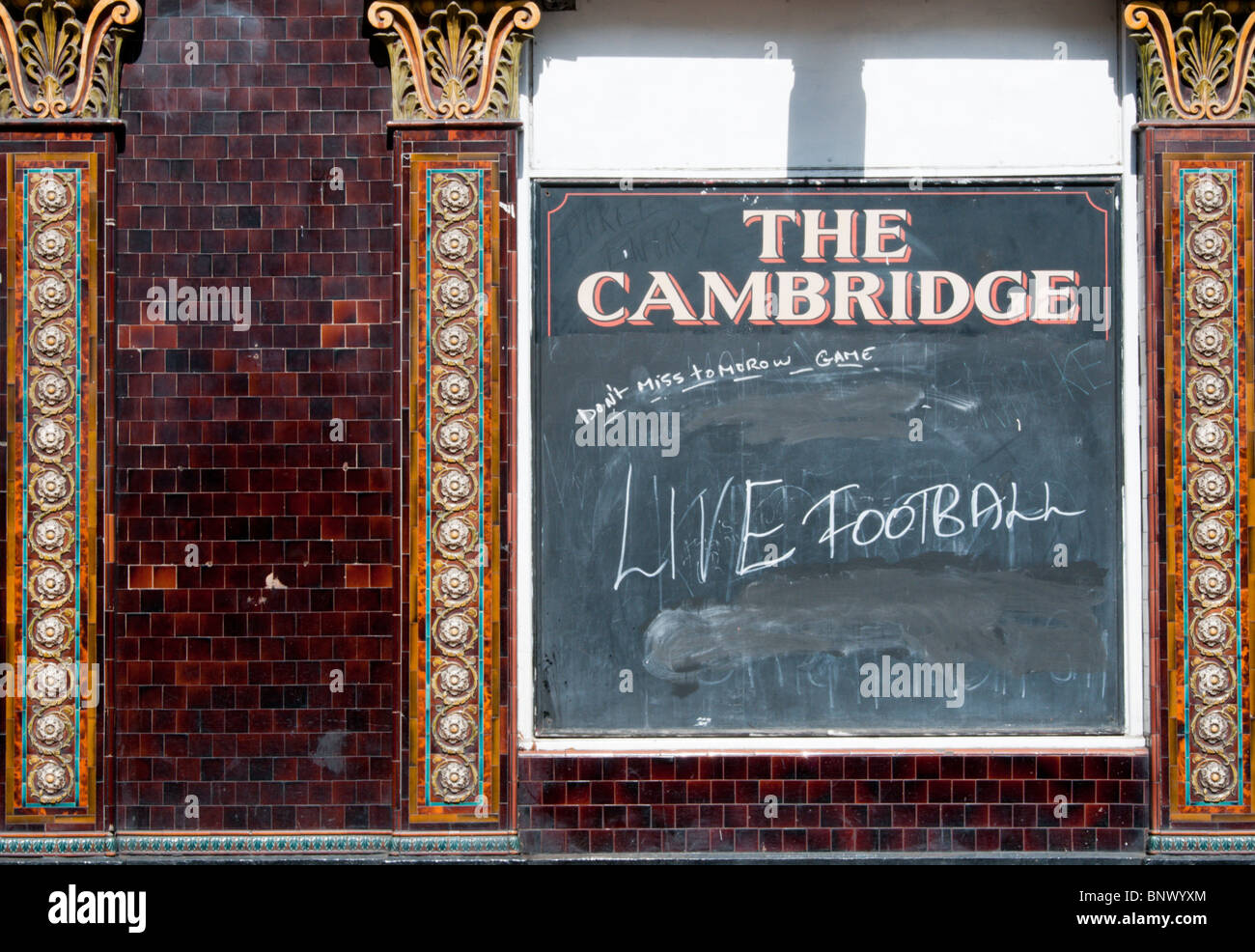 A sign outside a pub at Church Road, Crystal Palace, London Stock Photo