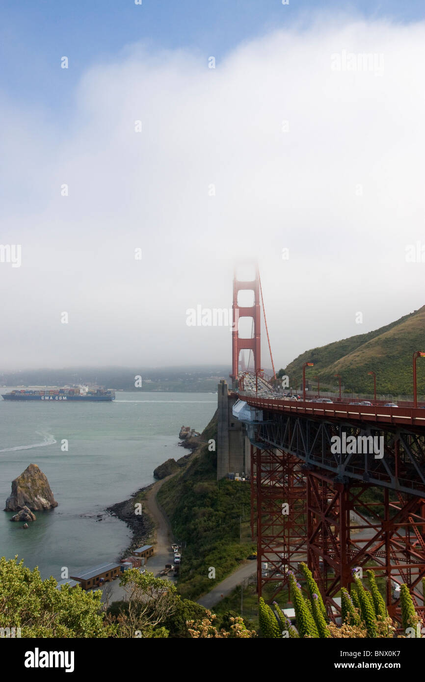 The famous golden gate bridge in San Francisco Usa Stock Photo