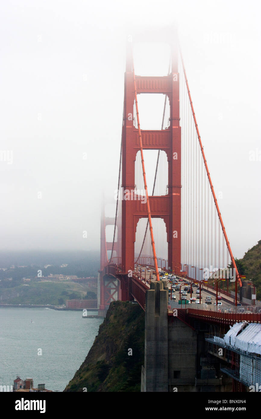 The famous golden gate bridge in San Francisco Usa Stock Photo