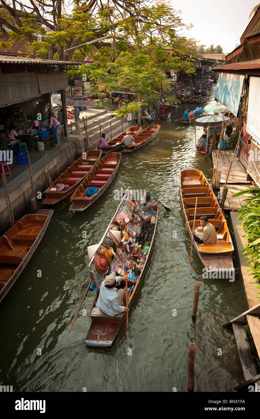 Damnoen Saduak Floating Market, Bangkok, Thailand, Asia Stock Photo