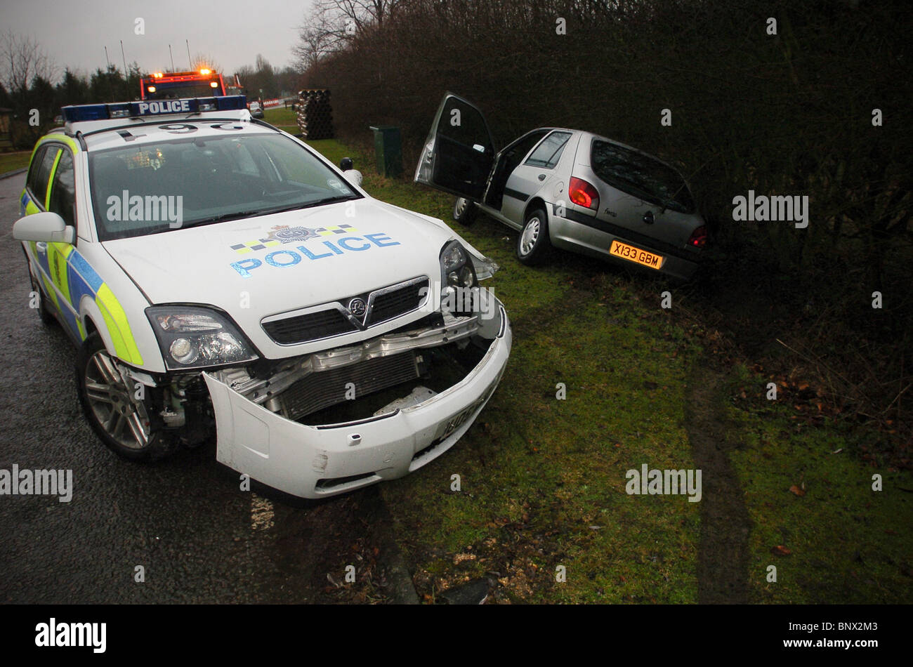 Accident police car hi-res stock photography and images - Alamy