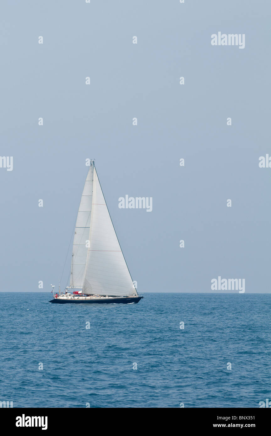 Sailboat on the Adaman Sea, Phuket, Thailand, Asia Stock Photo