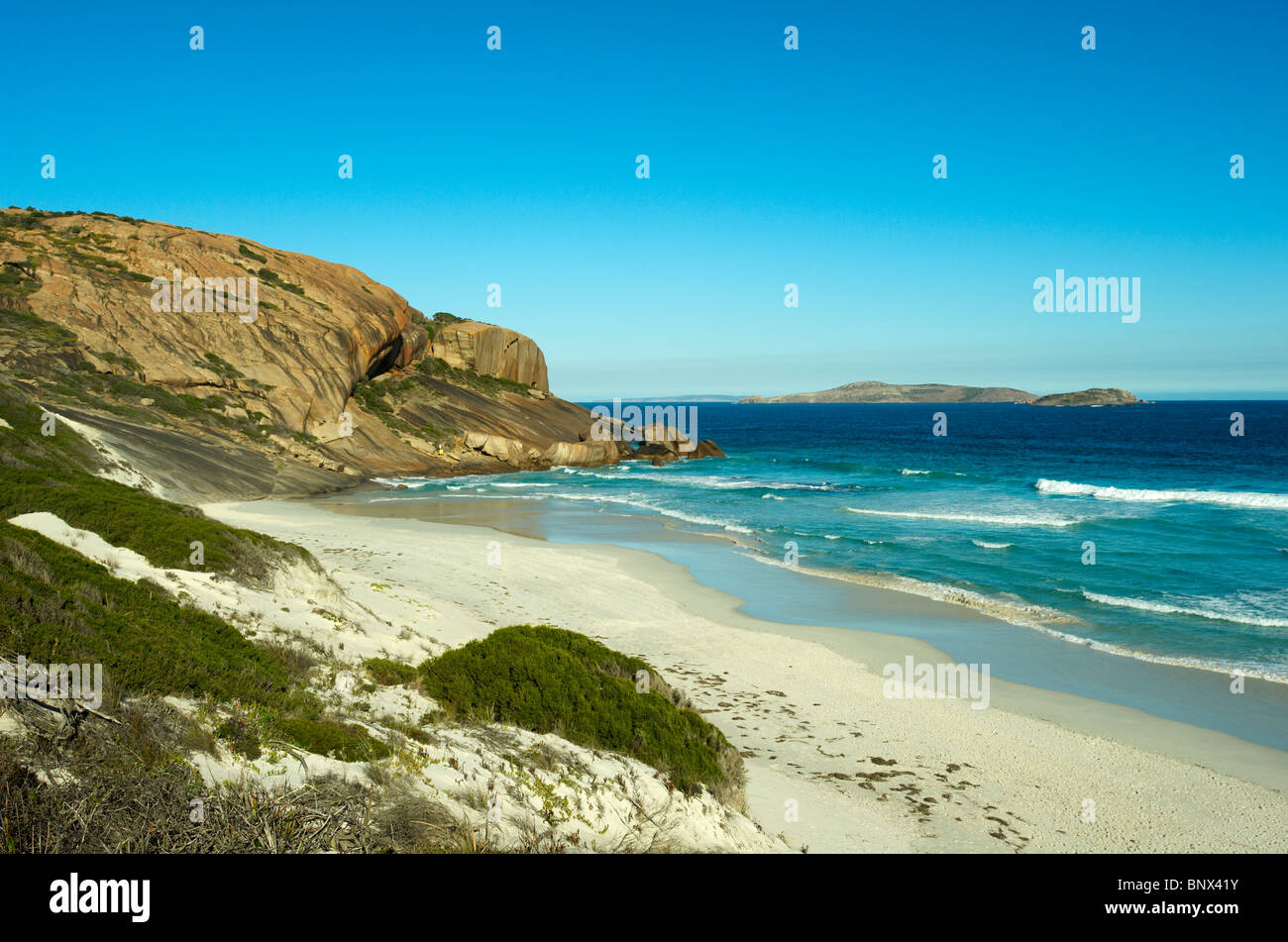 Australia, Western Australia, Esperance, West Beach & Wireless Hill. Stock Photo
