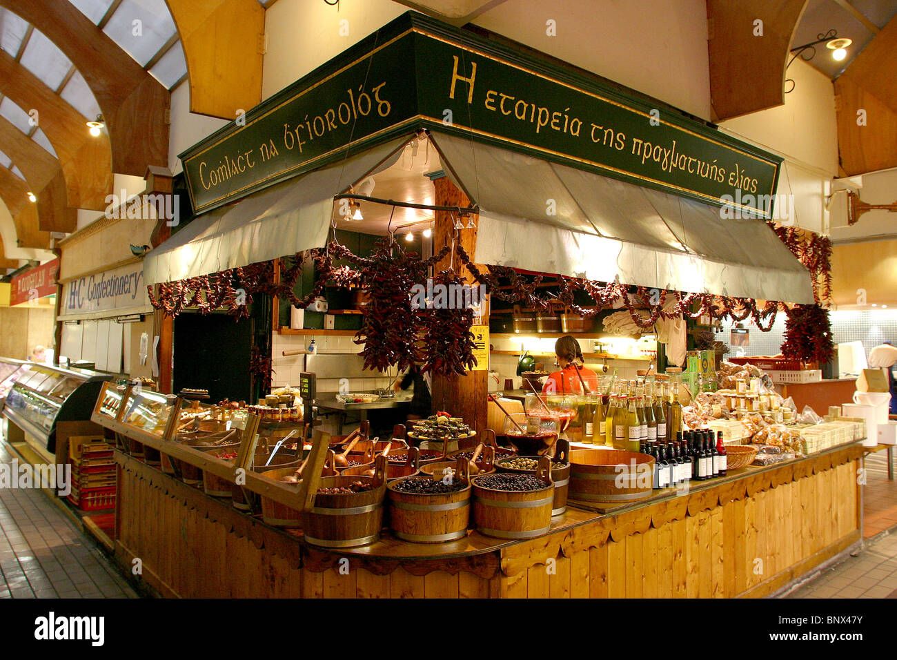 Ireland, Cork, English Market, delicatessen stall Stock Photo Alamy