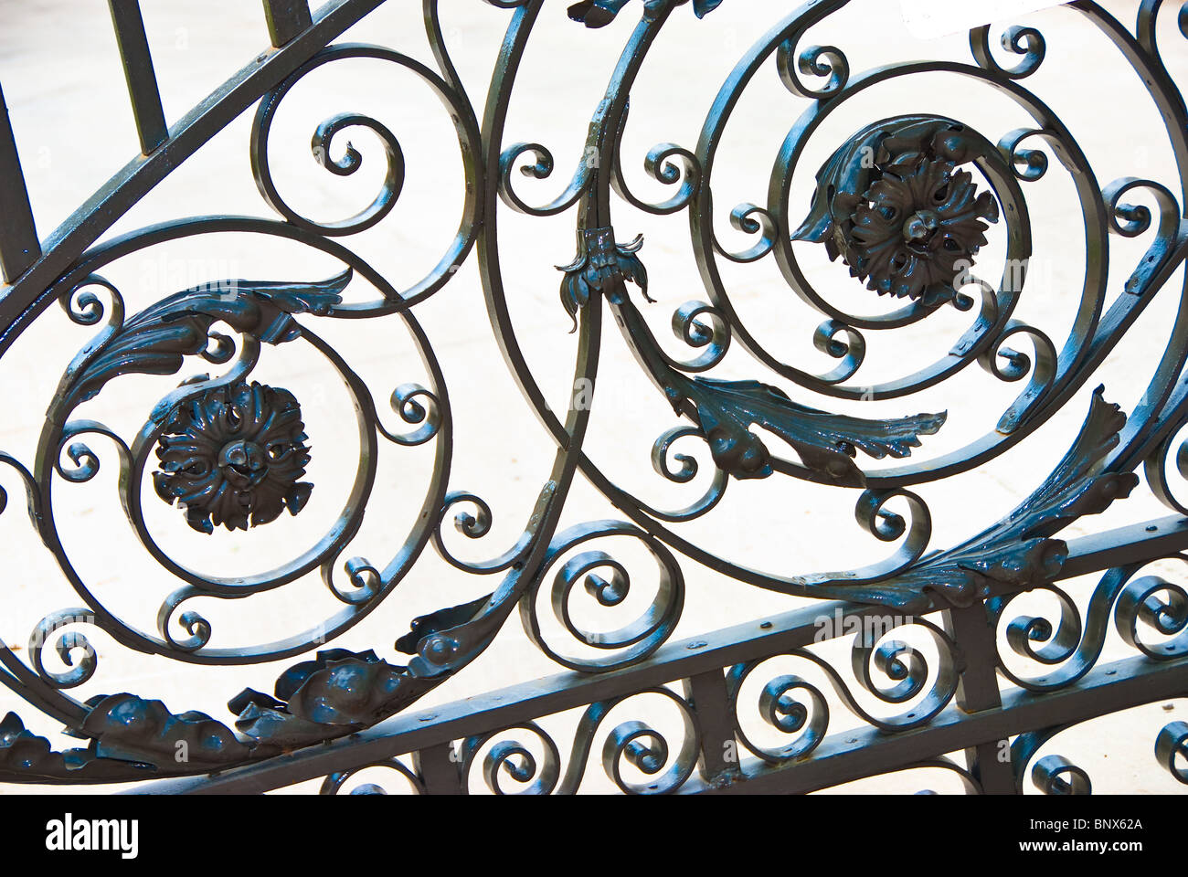 Ornate metal grill work in San Antonio, Texas, USA Stock Photo Alamy