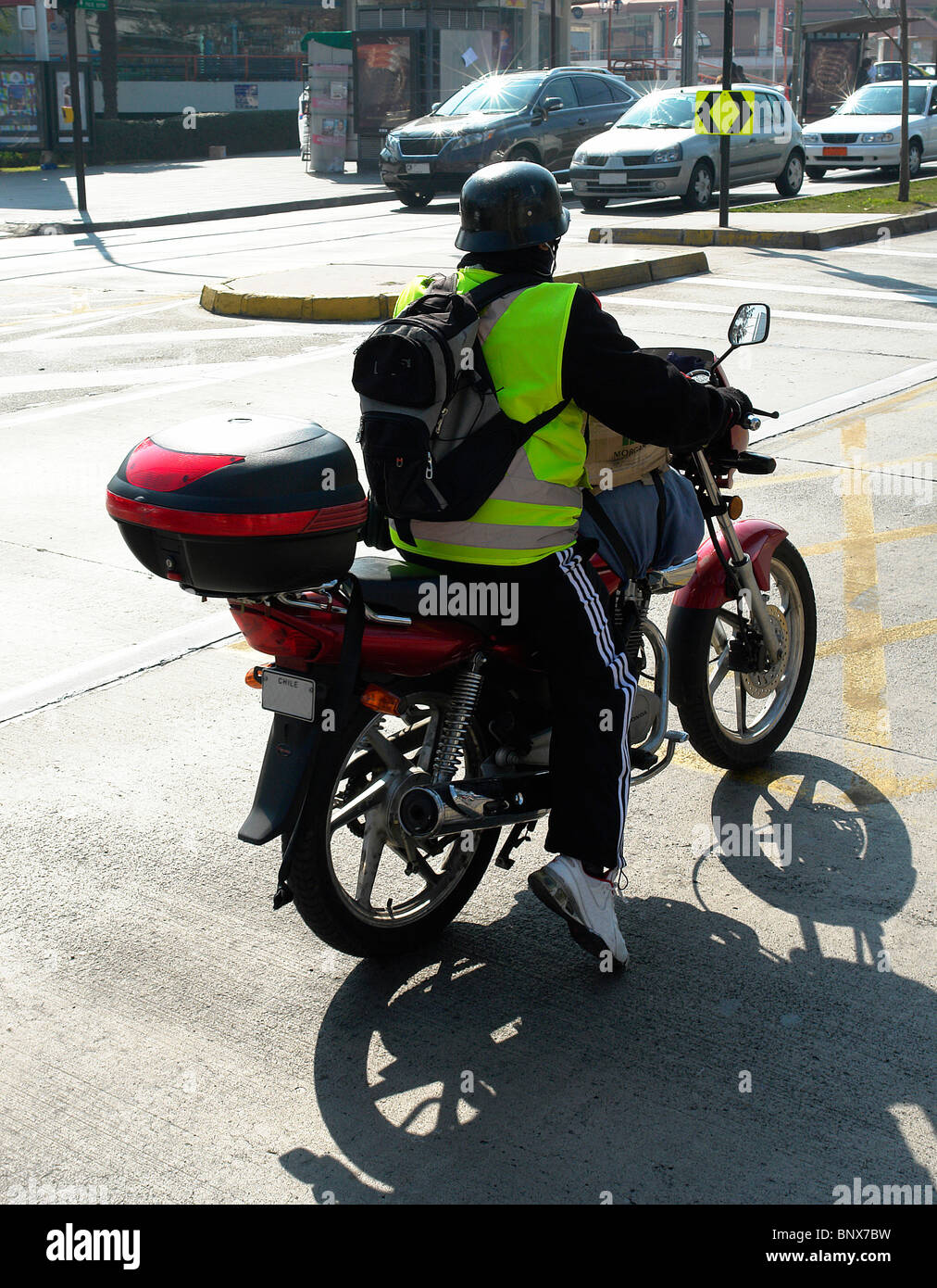 Urban motorcyclist Stock Photo