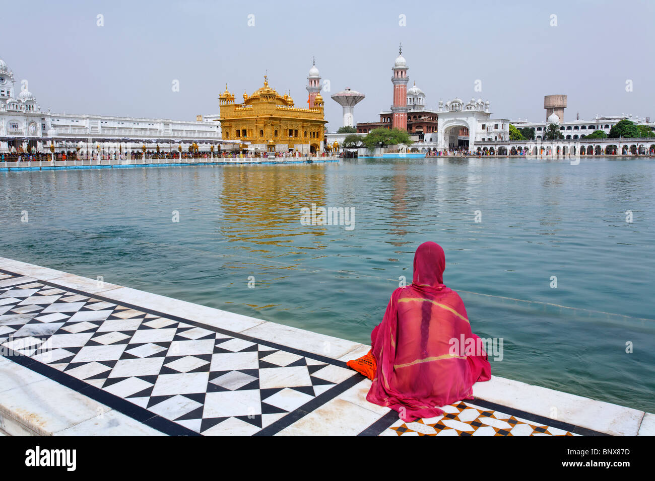 Beautiful view of Golden Temple - Harmandir Sahib in Amritsar, Punjab, India,  Famous indian sikh landmark, Golden Temple, the main sanctuary of Sikhs in  Amritsar, India 23141454 Stock Photo at Vecteezy