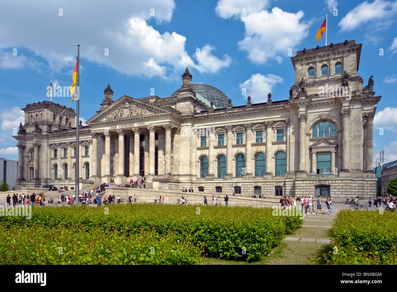 German Reichtag or Bundestag in Berlin Germany Stock Photo