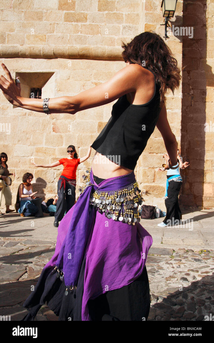 Dance workshop at Womad festival in Caceres, extremedura, Spain Stock Photo