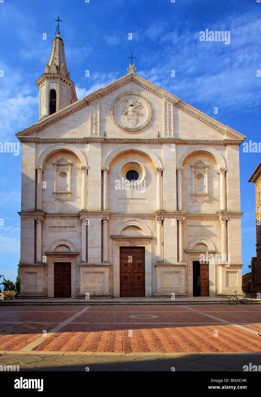 Pienza Duomo in Tuscany Stock Photo