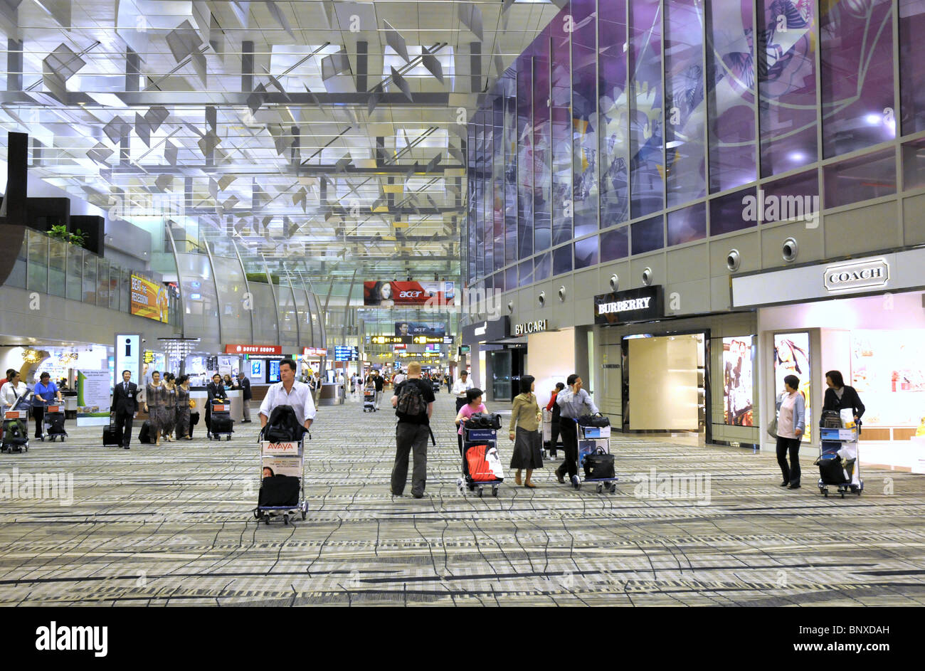Terminal 3 At Changi Airport Singapore Stock Photo