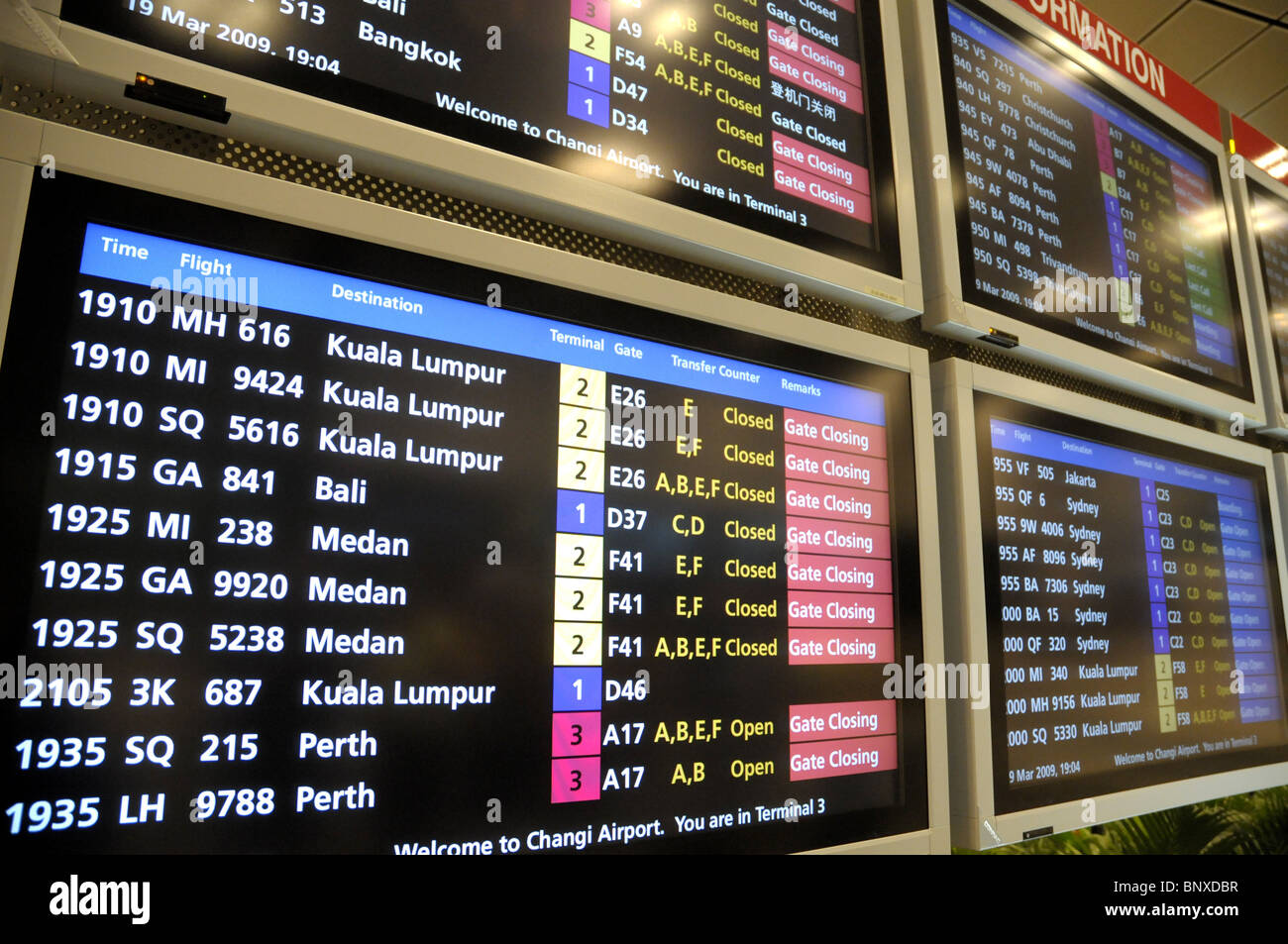 Terminal 3 At Changi Airport Singapore Stock Photo Alamy