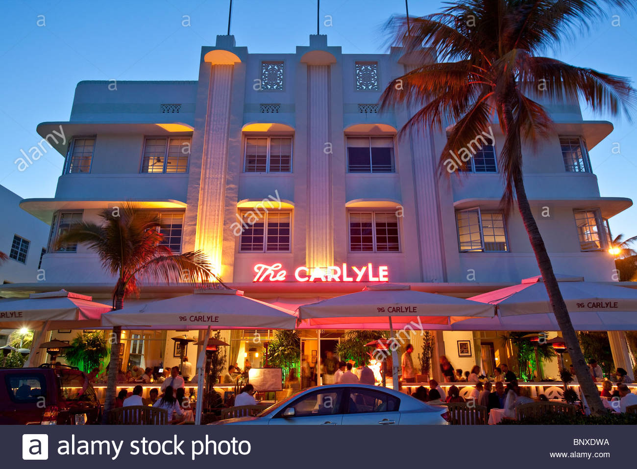 The Carlyle, Art Deco Hotel, Ocean Drive, South Beach, Miami Stock Photo 30699798 Alamy