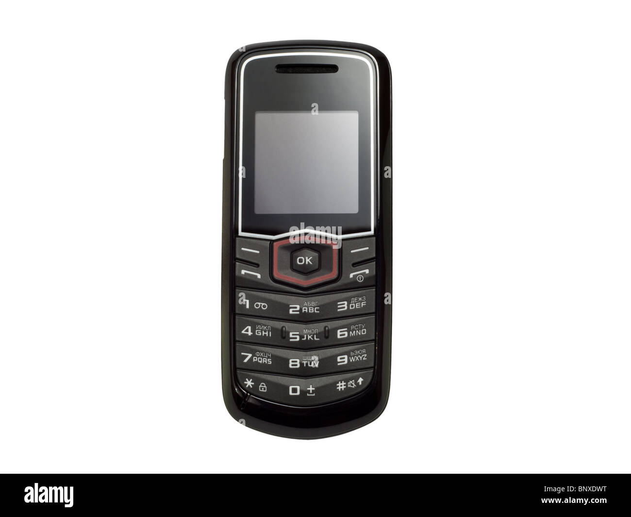 mobile phone isolated on white background Stock Photo - Alamy
