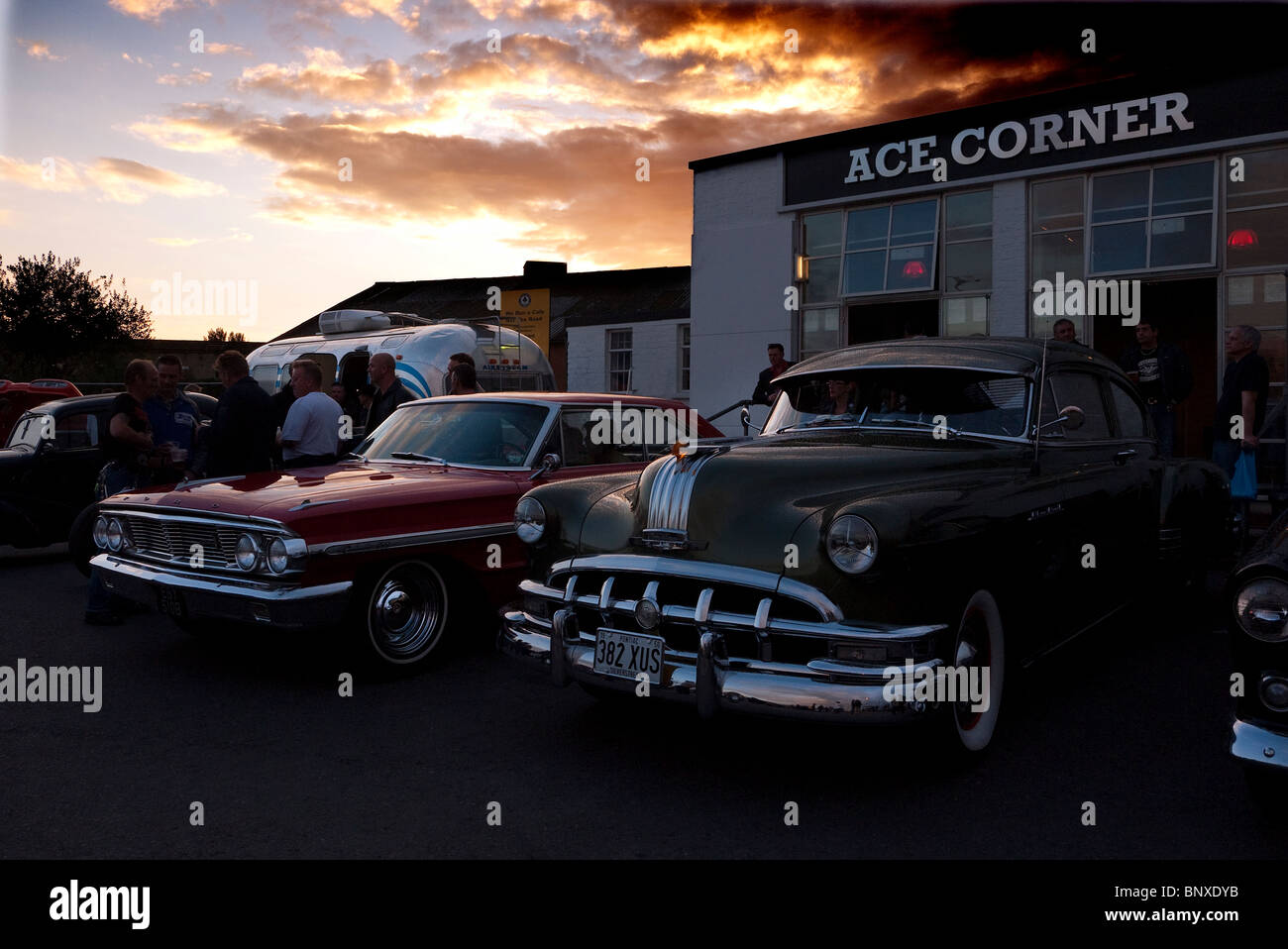 Hot Rod night at the Ace Cafe London UK Stock Photo