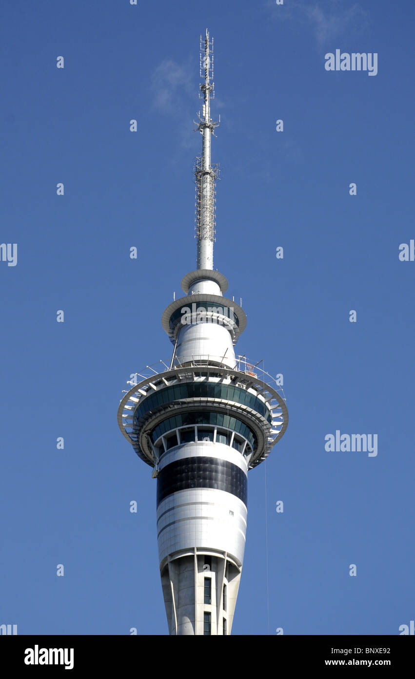 The Skytower In Auckland New Zealand Stock Photo