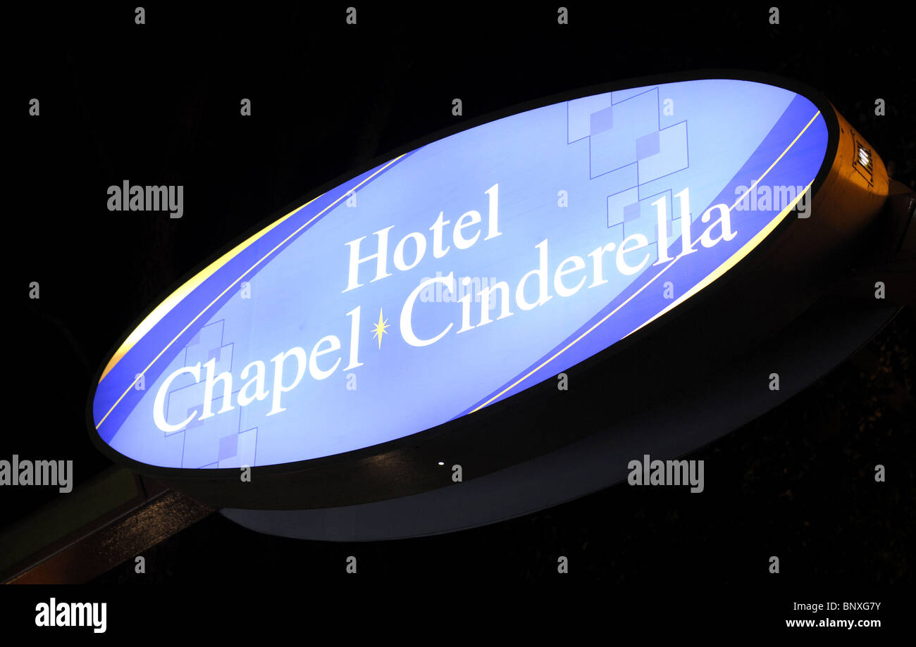 Chapel Cinderella Love Hotel In Kyoto Japan Stock Photo