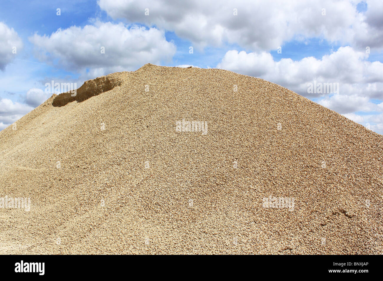 a gravel dune in a sand pit Stock Photo
