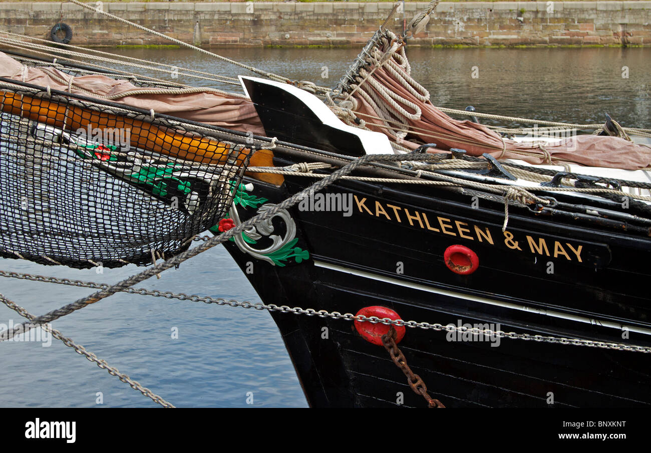 Tall ship sail maritime spar safety net furled folded sails hires