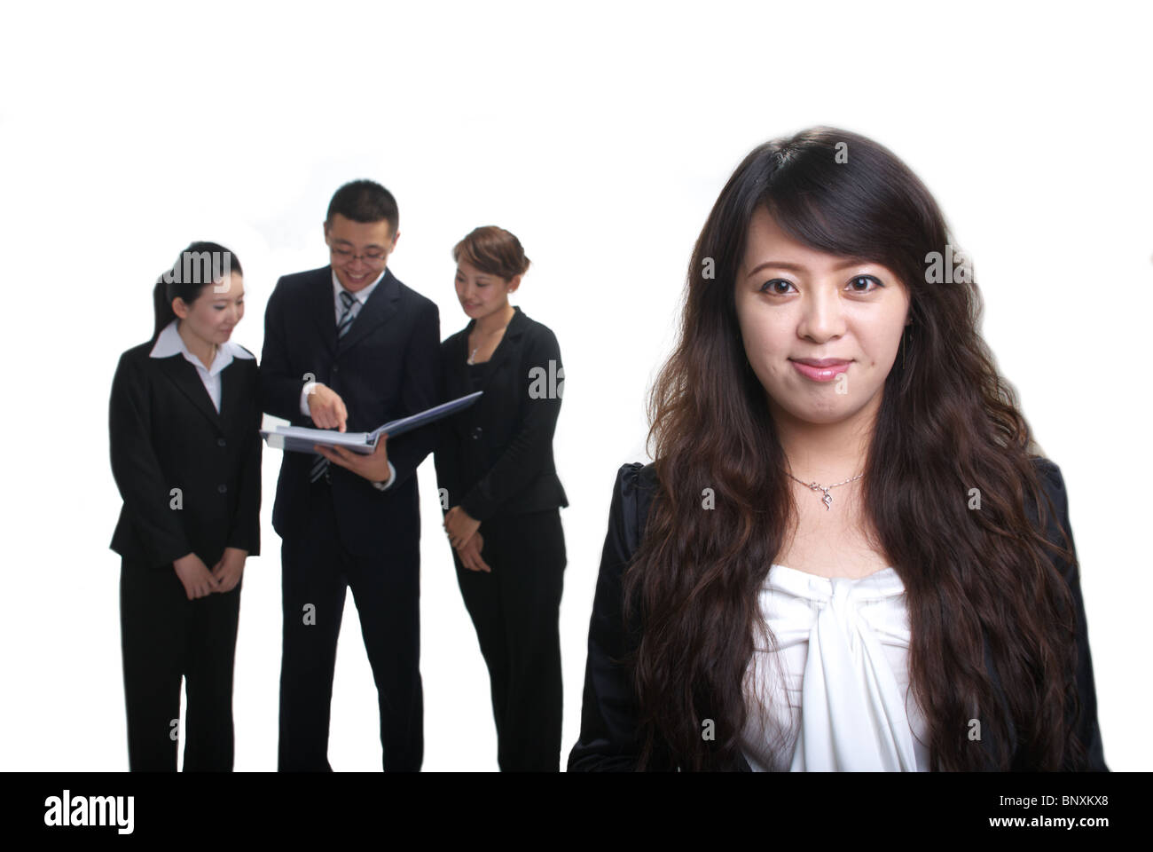 Business people smile team hi-res stock photography and images - Alamy