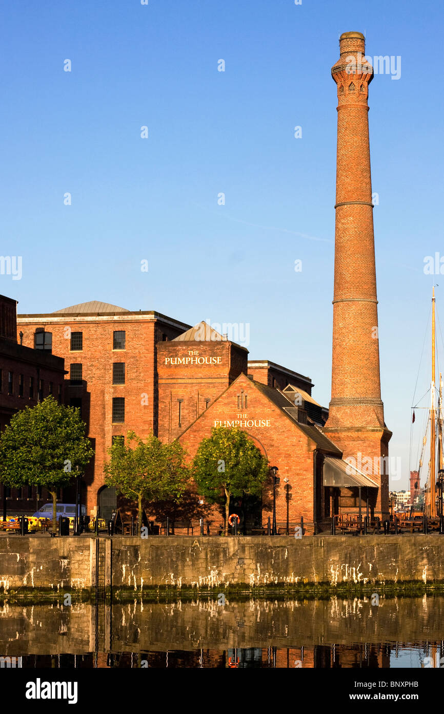 The Pump House at the Albert Dock in Liverpool Stock Photo Alamy