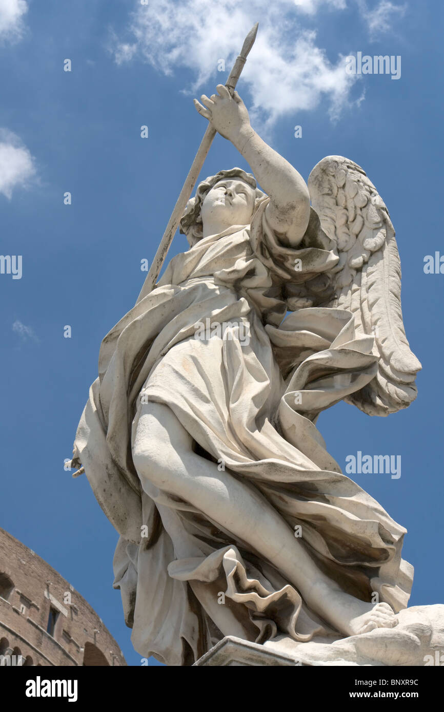 Angel with the lance Stock Photo - Alamy