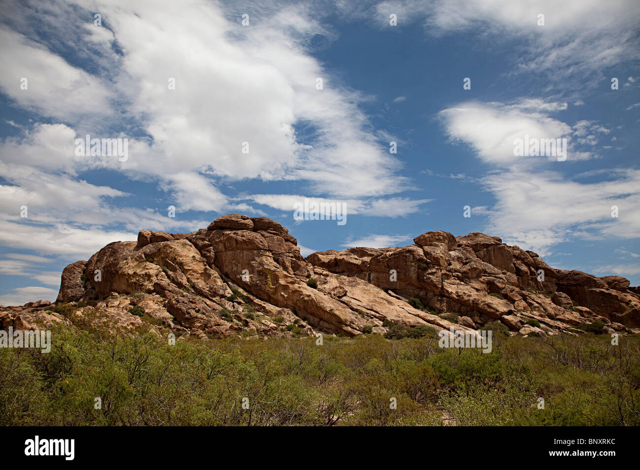 Desert terrain Hueco Tanks Texas USA Stock Photo Alamy