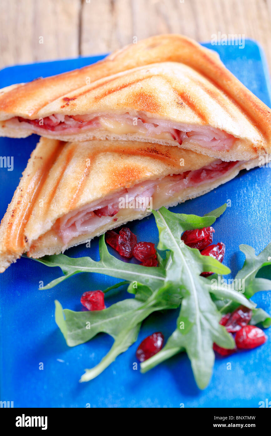 Bacon and cheese toasted sandwiches Stock Photo Alamy