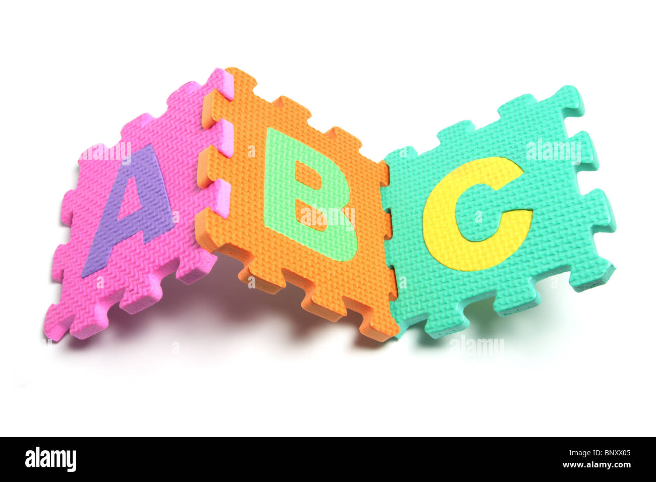 Alphabet Puzzle Pieces Stock Photo Alamy