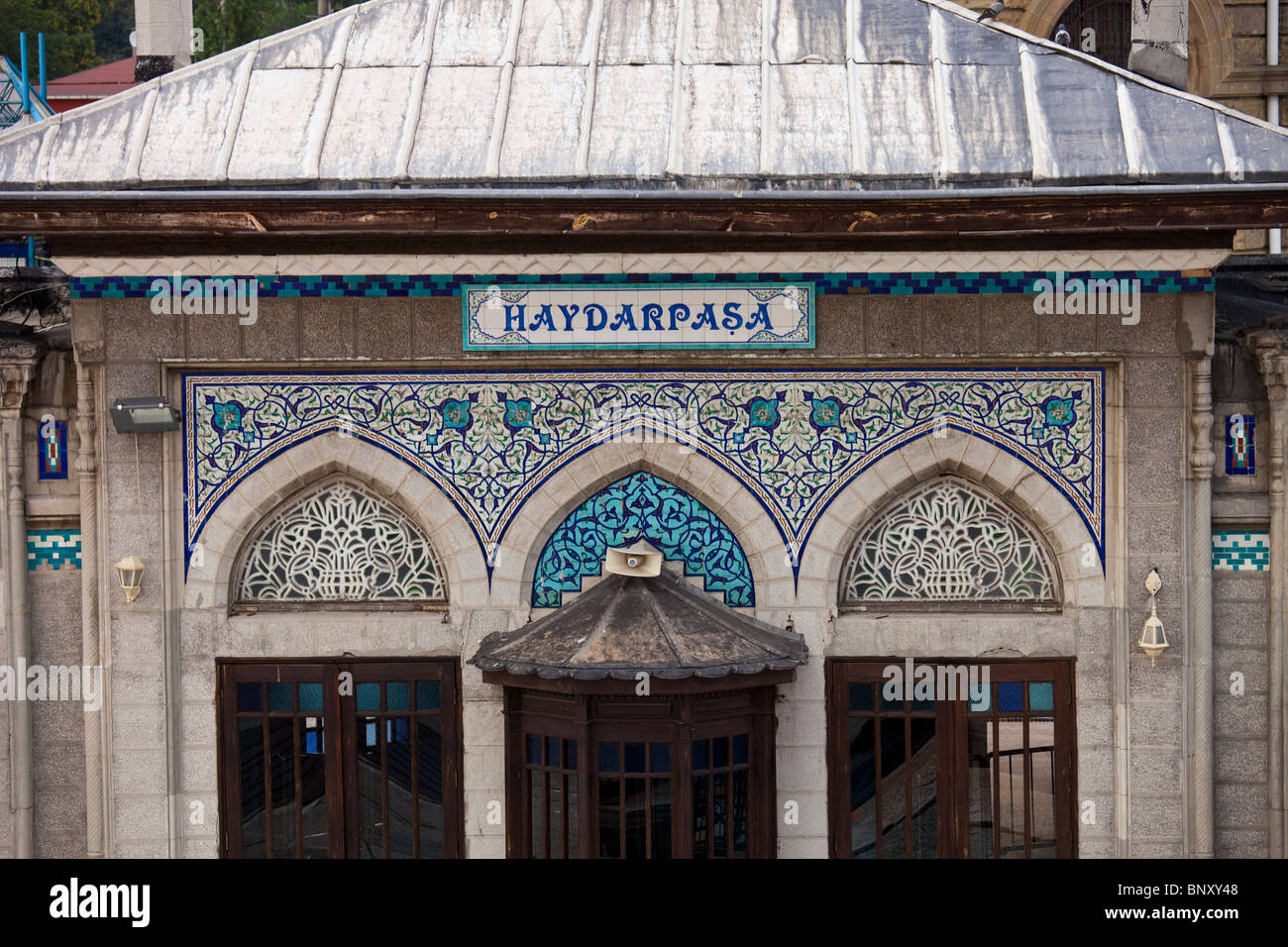 Haydarpasa ferry terminal in Istanbul, Turkey Stock Photo