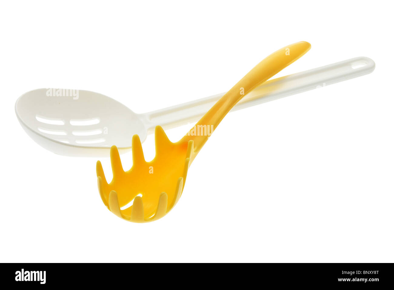 Spaghetti Server and Slotted Spoon Stock Photo Alamy