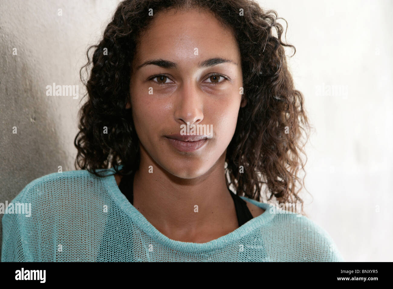Portrait of female looking to camera Stock Photo - Alamy
