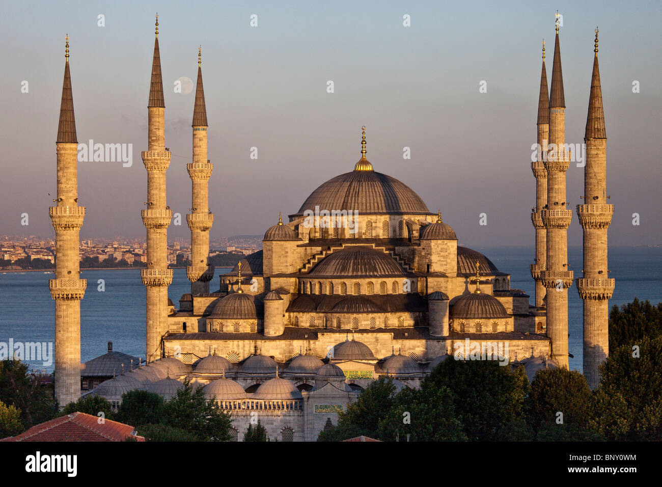 Sultan Ahmed or the Blue Mosque in Istatnbul, Turkey Stock Photo