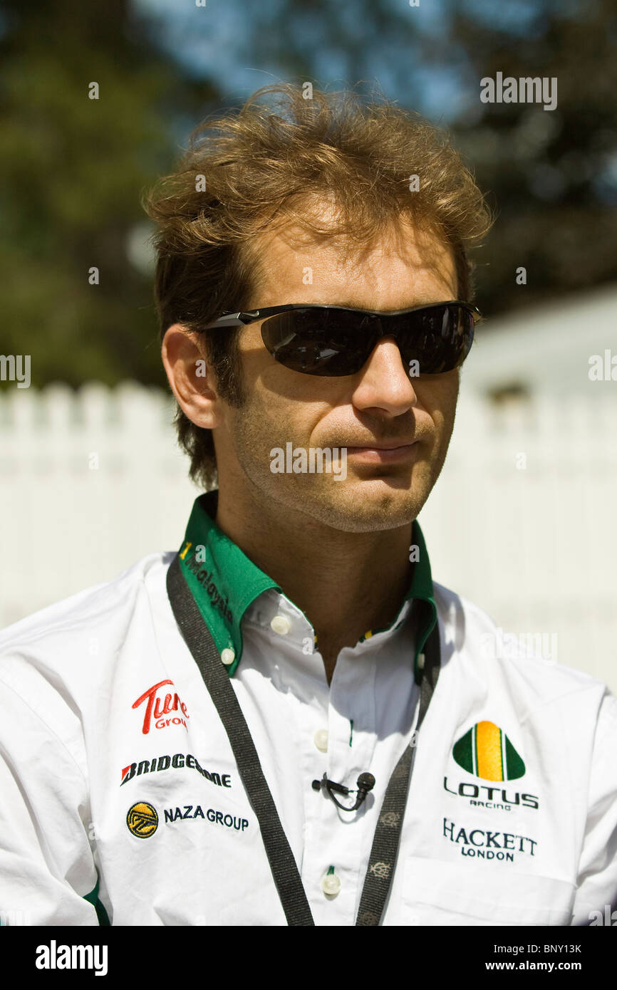Jarno Trulli F1 racing driver taken at Goodwood festival of Speed 2010 Stock Photo