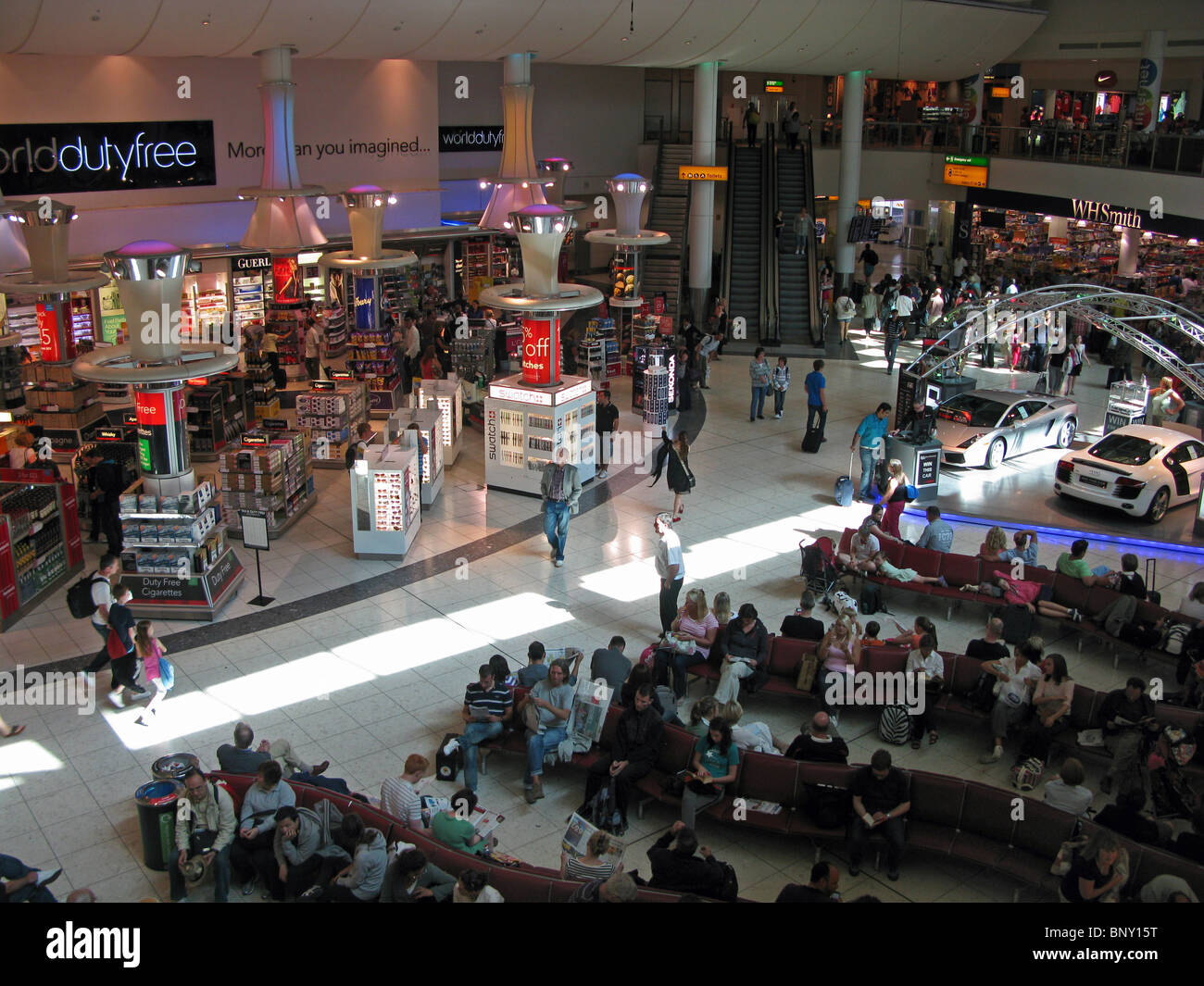 Gatwick airport departure lounge, London, Britain, UK Stock Photo - Alamy