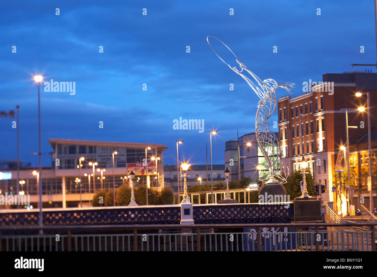 the beacon of hope sculpture in Belfast Northern Ireland UK Stock Photo