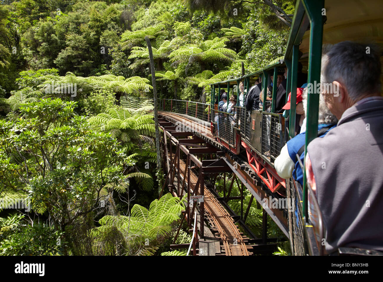 Driving Creek Railway, Coromandel Peninsula, North Island, New Zealand Stock Photo