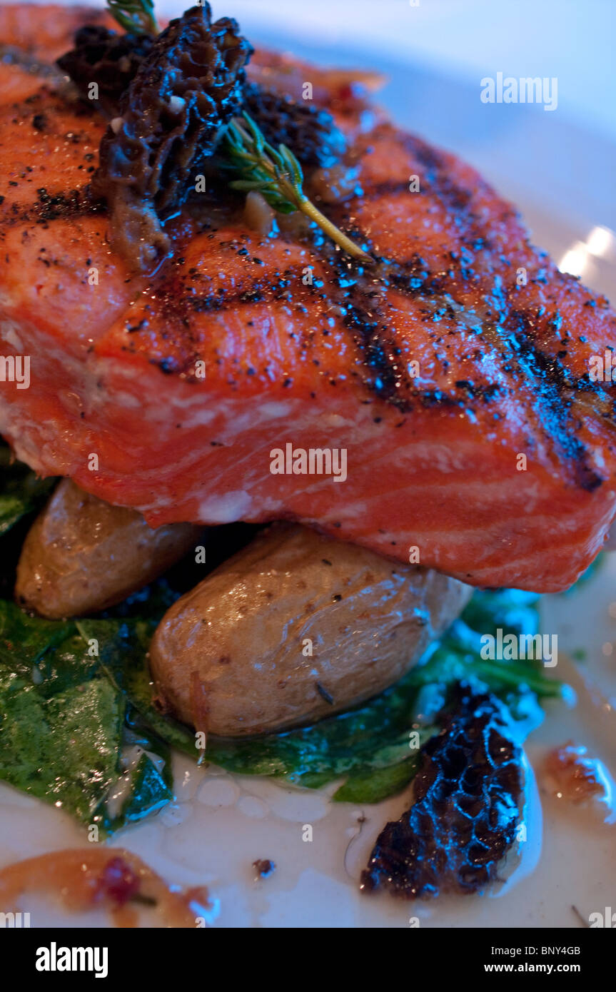 Wild salmon alaska restaurant hires stock photography and images Alamy