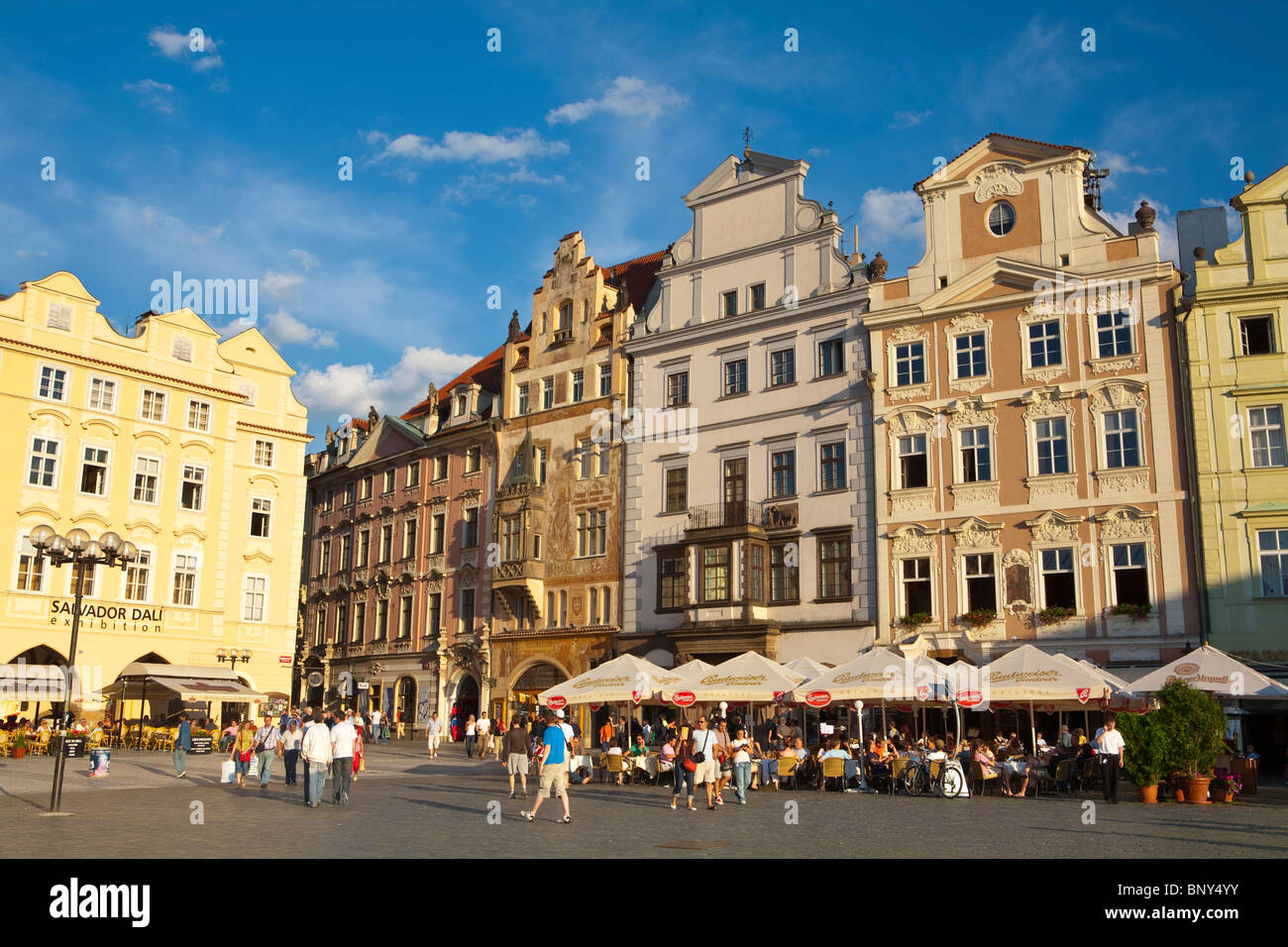 Restaurants in the Old Town Square, Staromestke Namesti, Prague, Czech